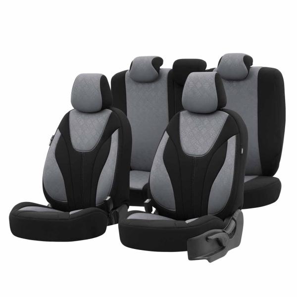 Auto Sitzbezug Set Universal Vorne und Hinten Komfortabel Komplett Set